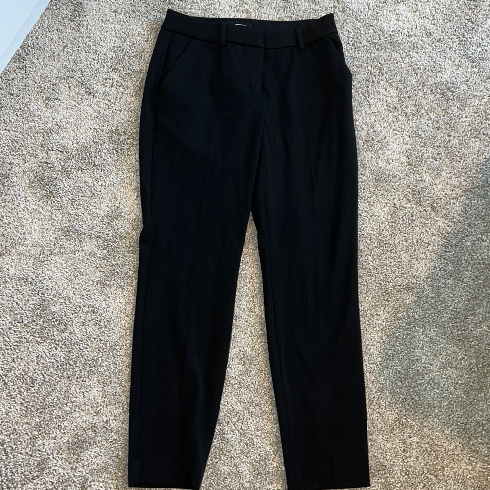 Express Black Columnist Mid Rise Ankle Pant